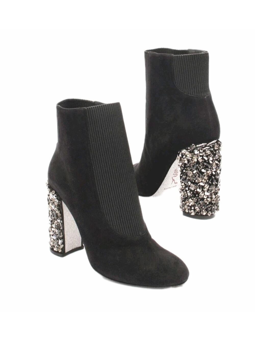 RRP$1322 RENE CAOVILLA Suede Leather Boots Mismatch UK3 EU36 Left UK4 EU37